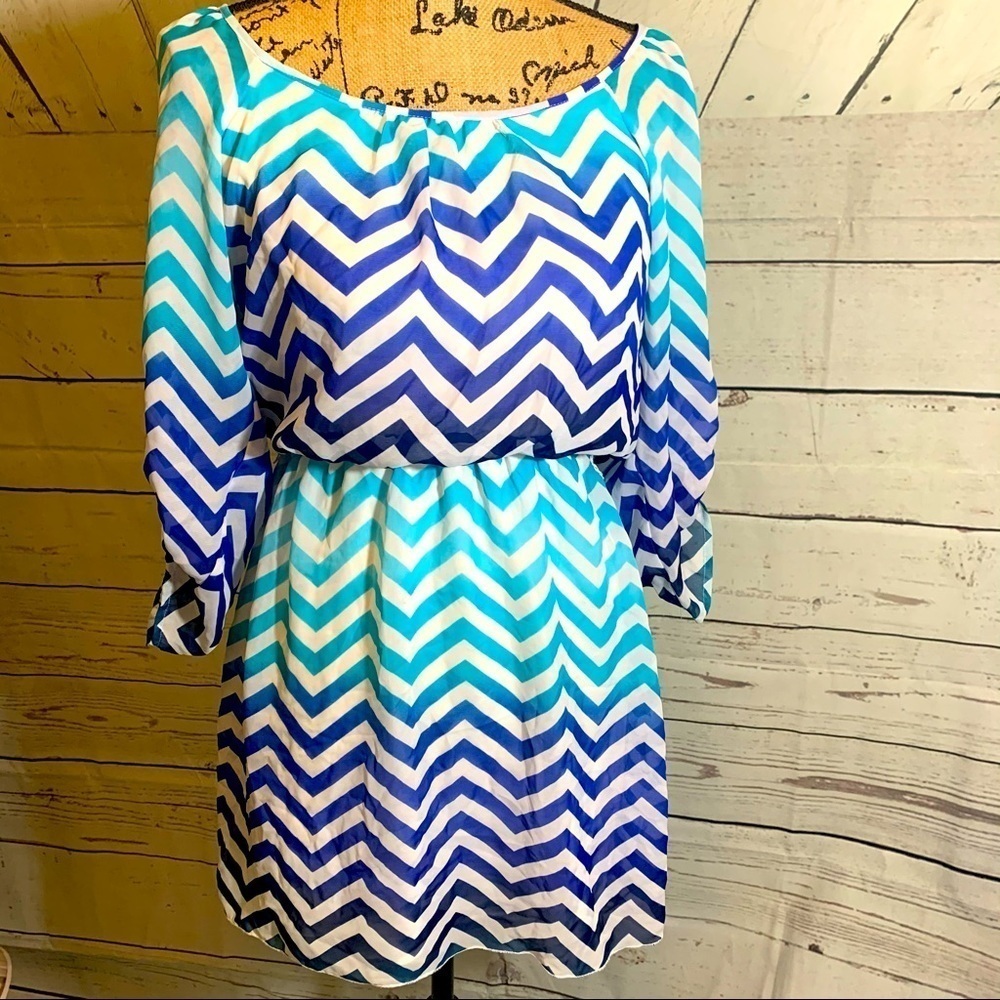 Speechless Chevron Dress Size Small - Picture 1 of 7